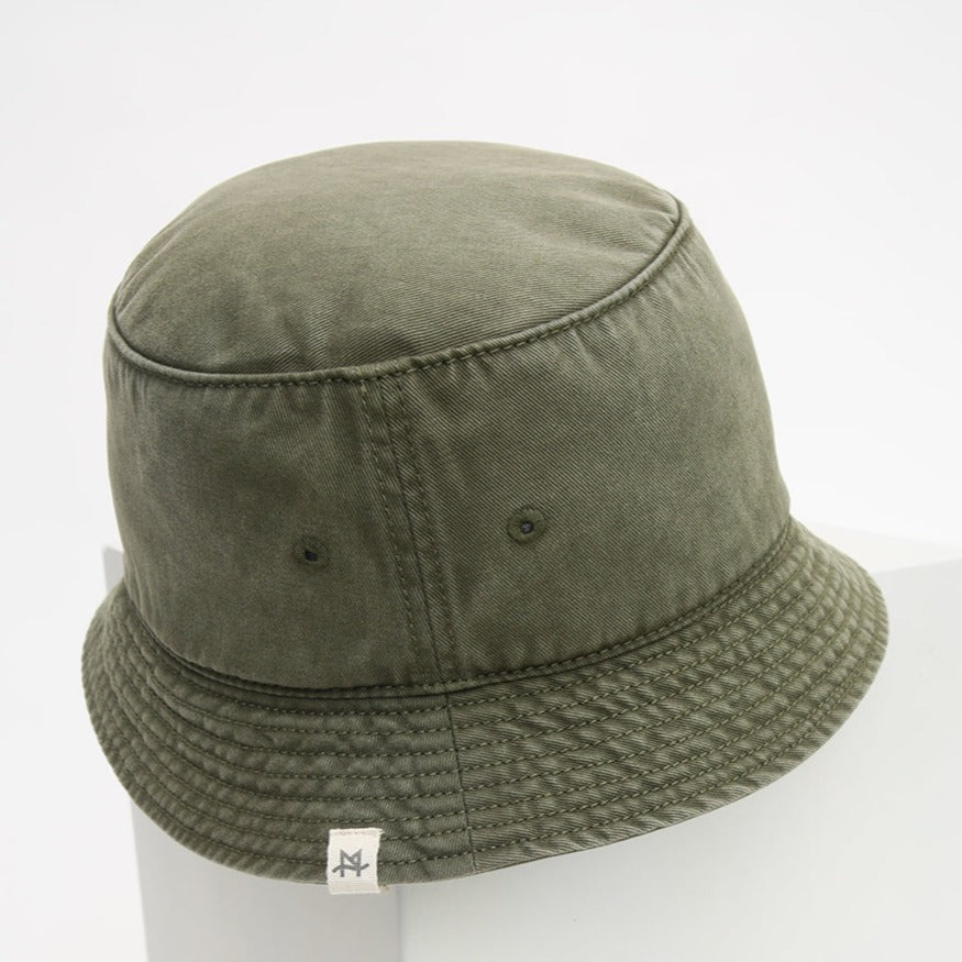 Bucket Hat Vintage Washed - Olive Green