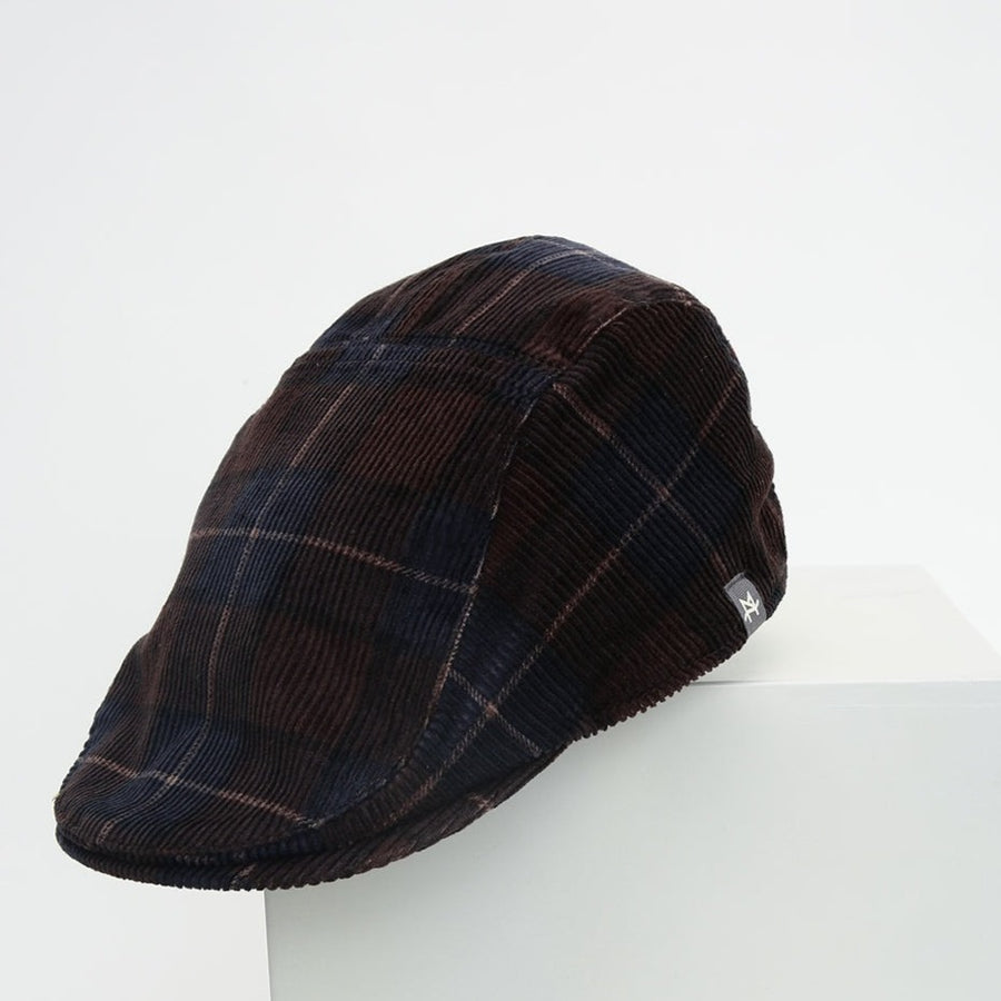 Golf Cap Brown Checks