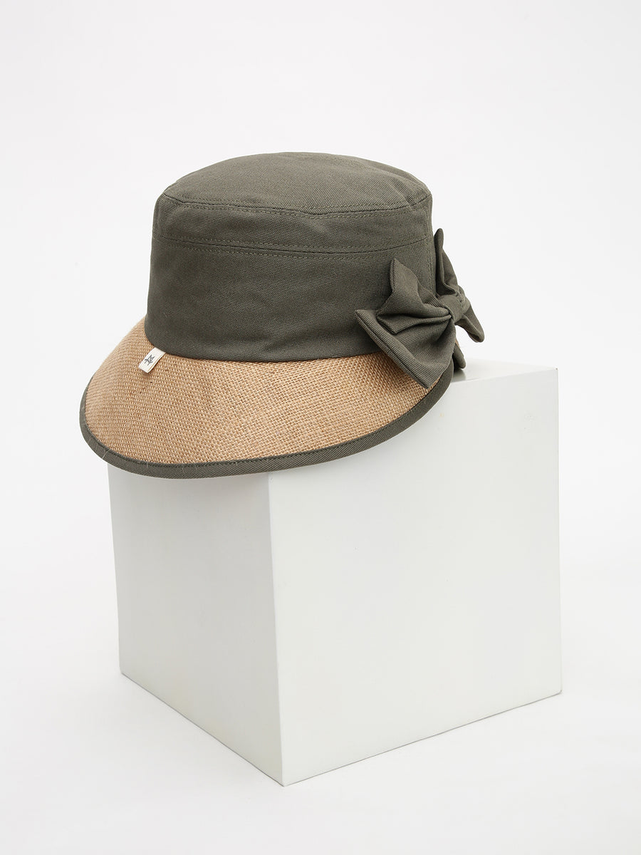 Bow Hat Olive