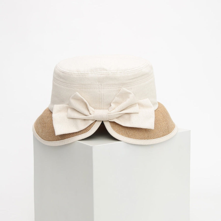 Bow Hat Beige