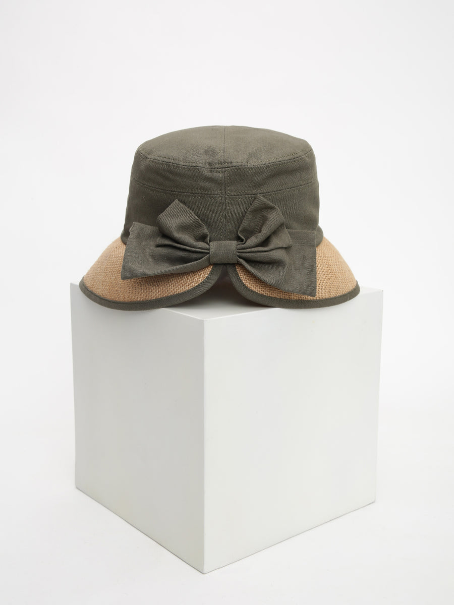 Bow Hat Olive