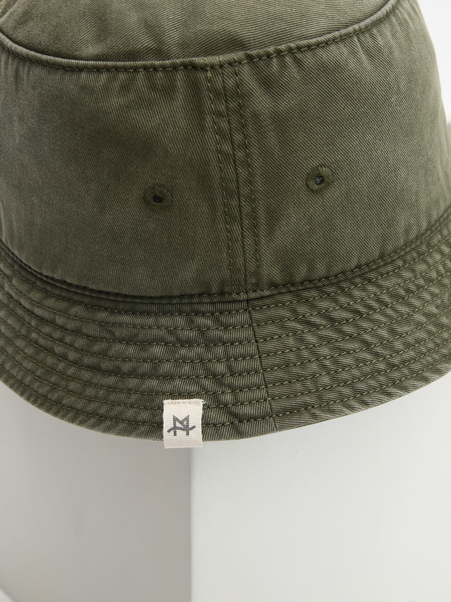 Bucket Hat Vintage Washed - Olive Green