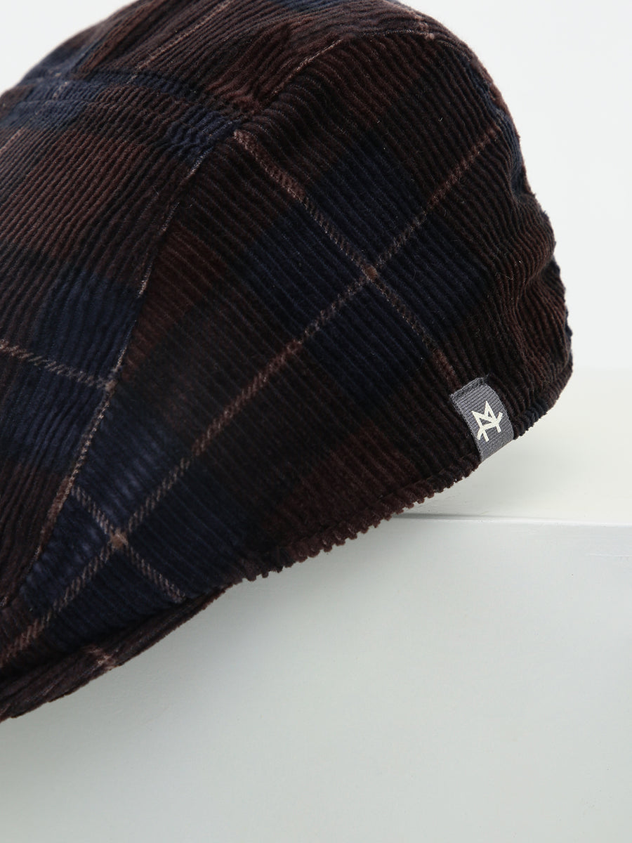 Golf Cap Brown Checks