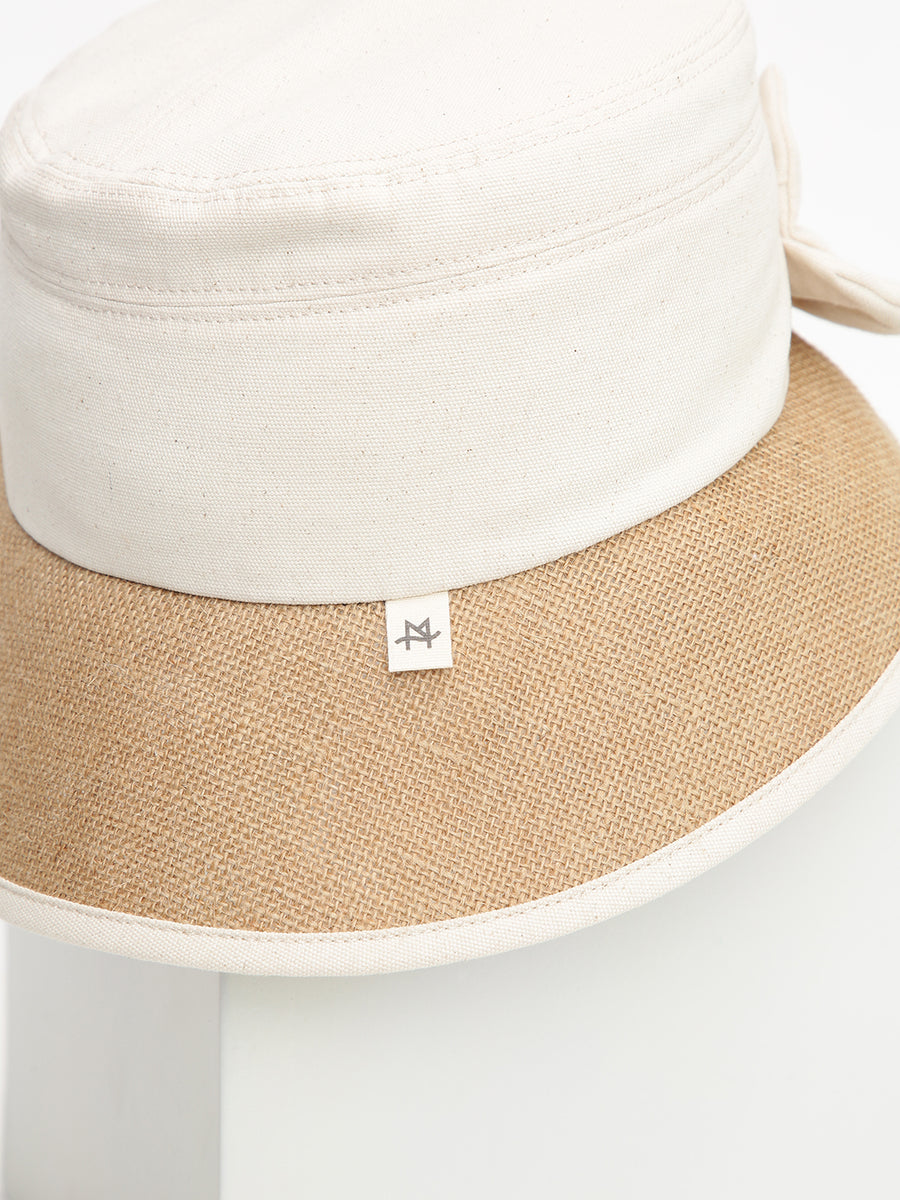 Bow Hat Beige