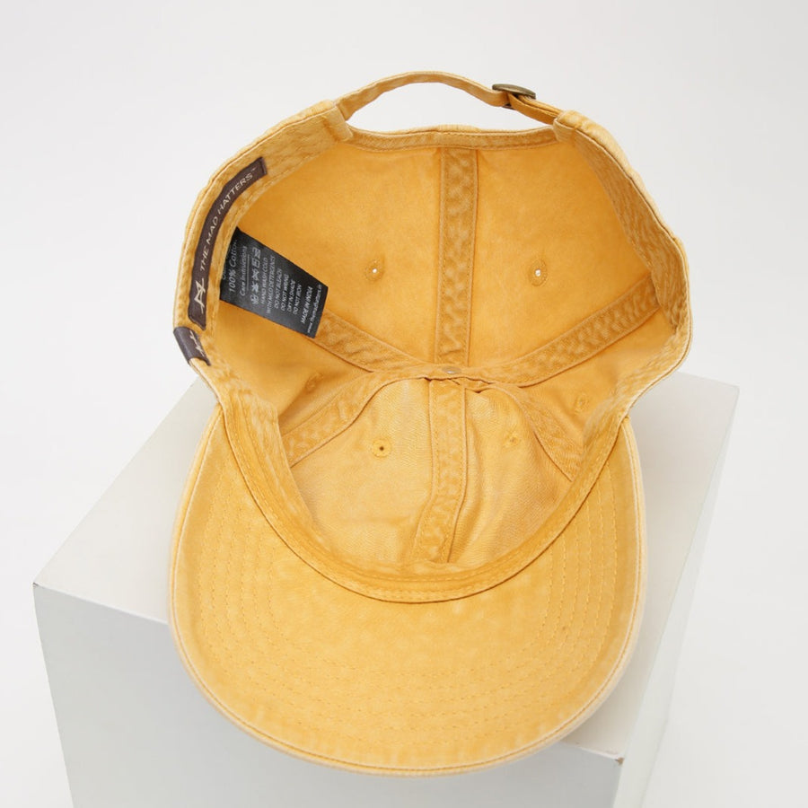 Baseball Cap Vintage Washed - Ochre yellow