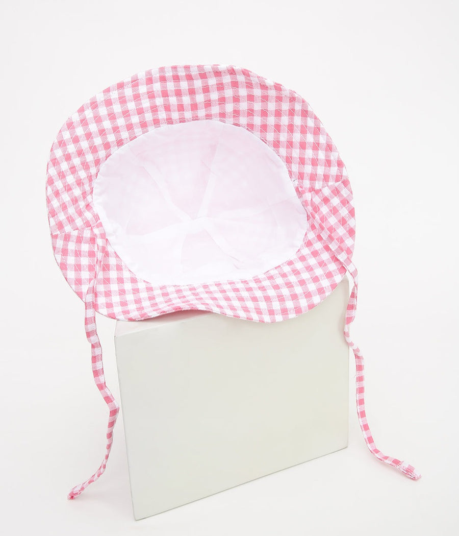 Bucket Hat for Infants with a chin tie