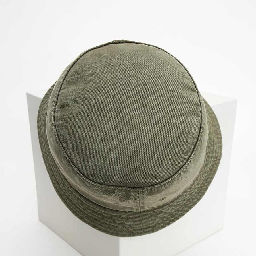 Bucket Hat Vintage Washed - Olive Green