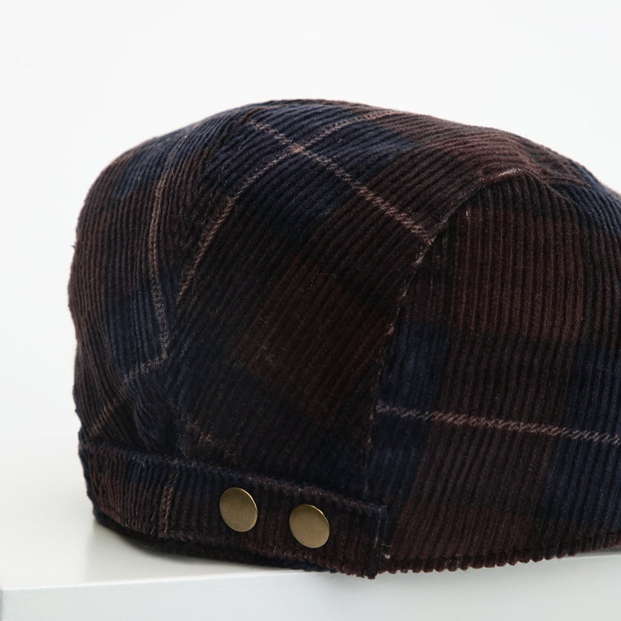 Golf Cap Brown Checks