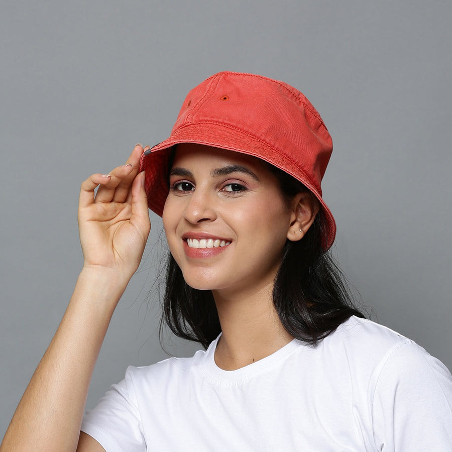 Bucket Hat Vintage Washed - Burnt Orange