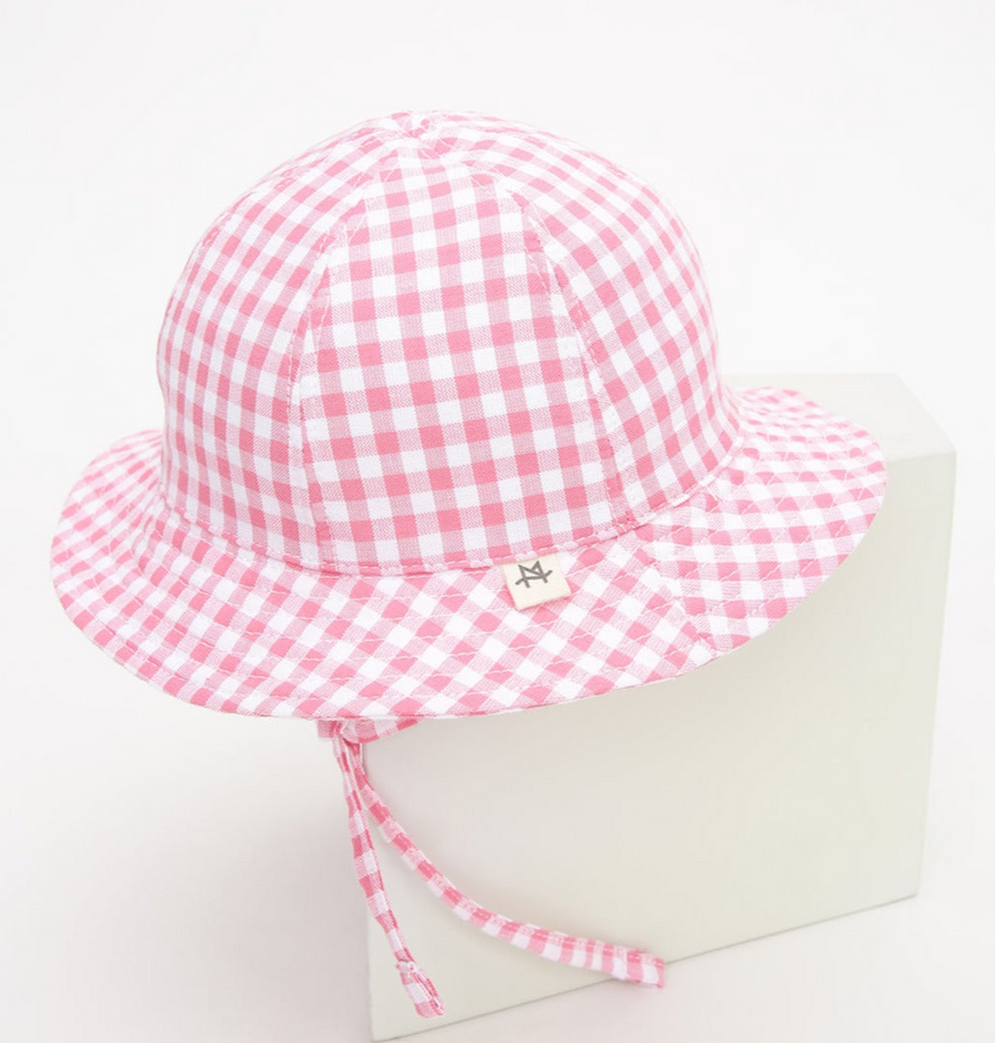 Bucket Hat for Infants with a chin tie