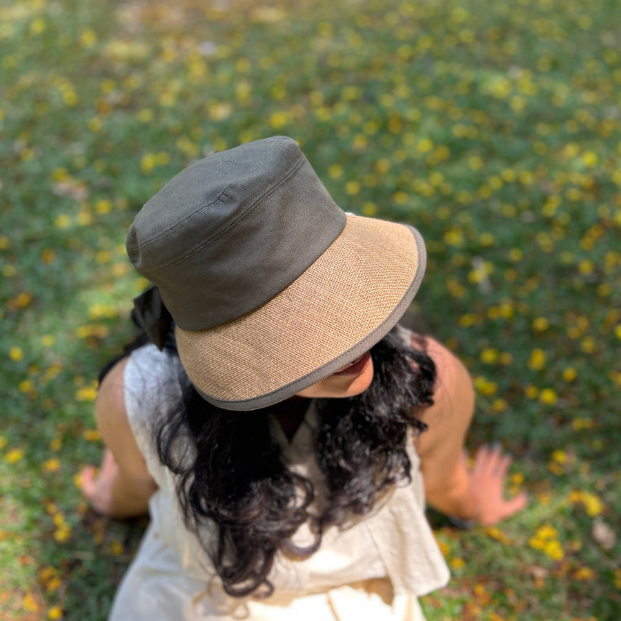 Bow Hat Olive