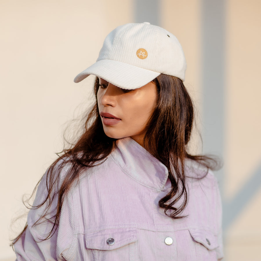 Corduroy Baseball Cap - Ivory