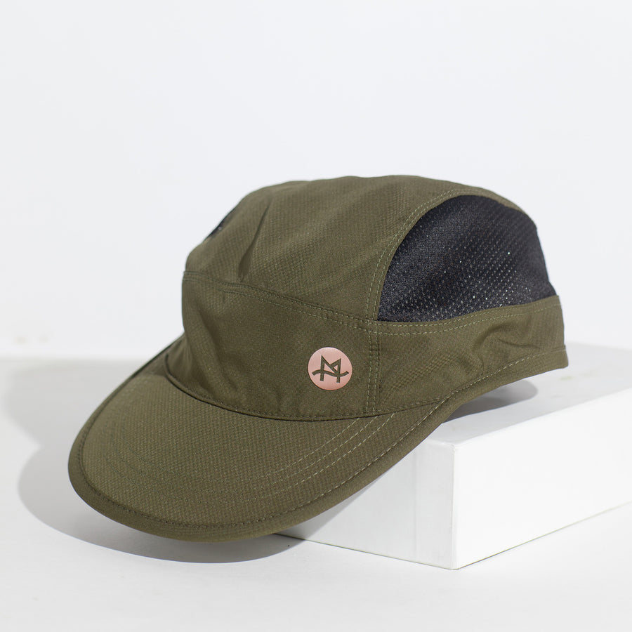 Foldable sports cap - Olive green