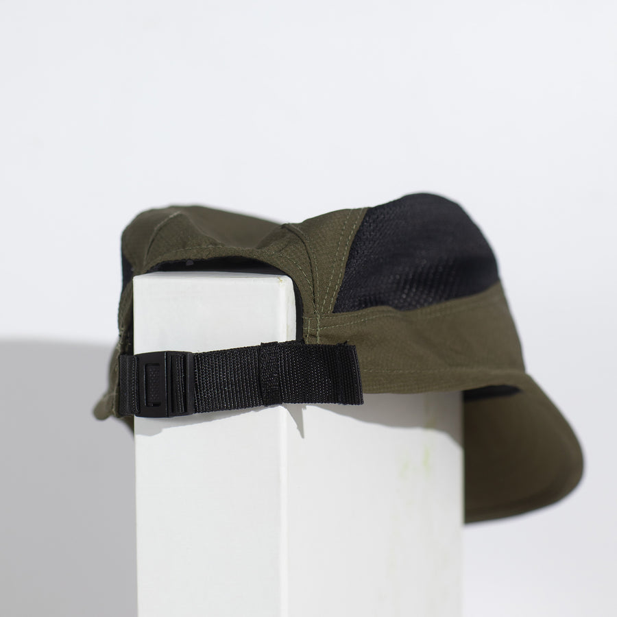Foldable sports cap - Olive green
