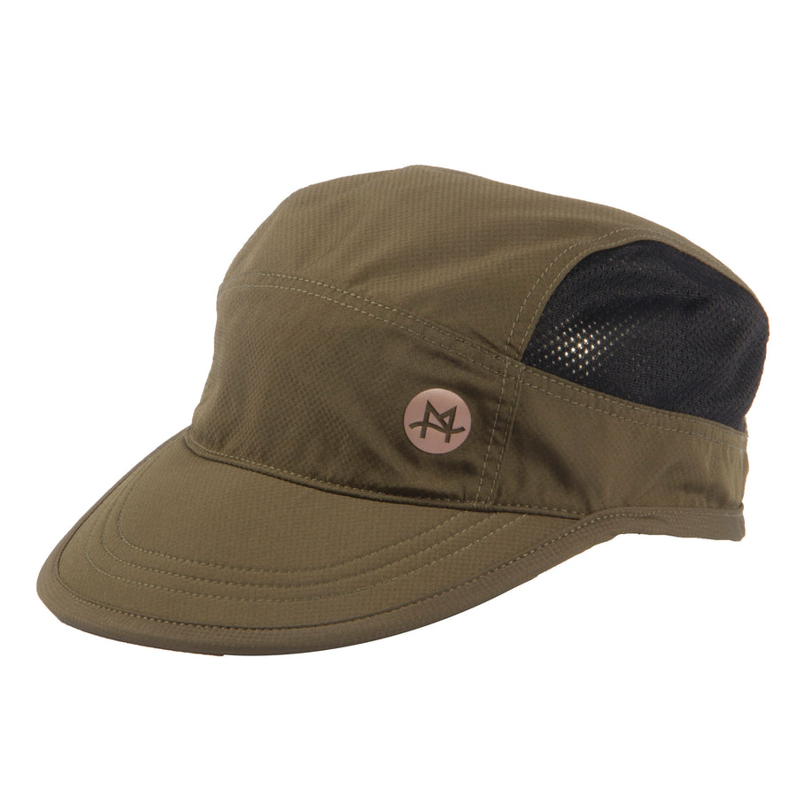 Foldable sports cap - Olive green